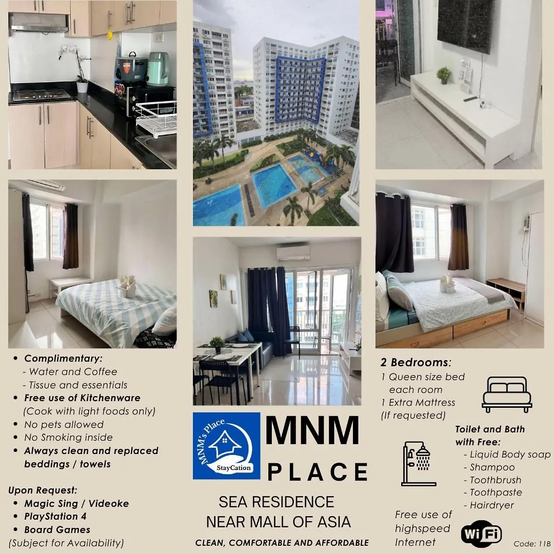 Mnm Place - Sea Residence 1B Manila 0*,  Filipíny